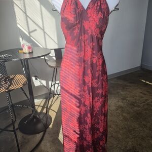 Red Floral Sun Dress
